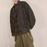 double check deconstructed shirt_brown