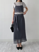 Rose Ribbed Boat Neck Short Sleeve T-shirt