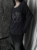ペールフェイディドプリティングTシャツ (3color)