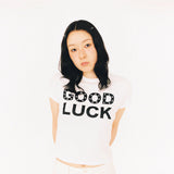 GOOD LUCK TEE WHITE