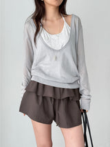 june deep v-neck knit (3color)