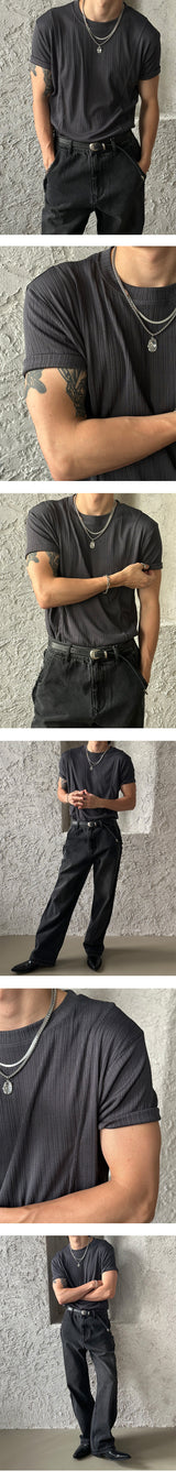 [S/S] アイスカーブマッスルハーフTシャツ (3color)