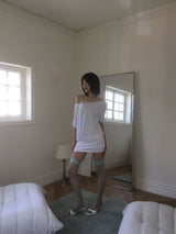 OFF SHOULDER HALF TOP OPS (3color)