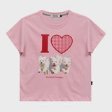 アイラブマルチーズハーフスリーブTシャツ