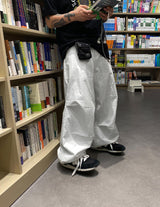 No.0844 スナップツイルワイドパンツ (3color)