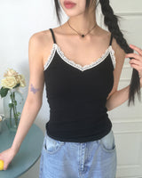 Donto Color Block Lace Sleeveless