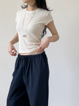 Herringbone Wrinkle Short Sleeve T-shirt