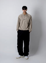 UTILITY PIQUE PULLOVER SHIRT_beige