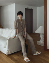 Rodina Two-Tuck Semi Wide Slacks