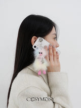 Cosymosy Mini Bird Keyring - Light Gray