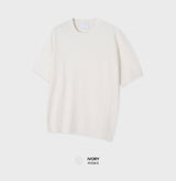Look Rogane Premium Cotton Blend Round Short Sleeve Knit