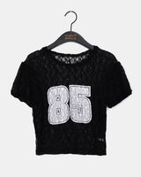 ノーセンレースパフ半袖Tシャツ