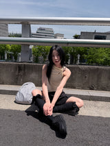 ラッフルトップロングソックス