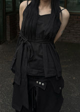 RIBBON STRAP BUSTIER TOP