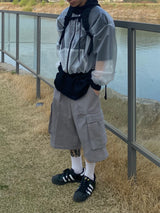 ウォッシュドカーゴハーフパンツ3C