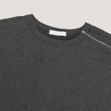 ASCLO Shoulder Zipper Rib T Shirt (3color)