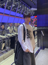 タイムプリンティング長袖Tシャツ