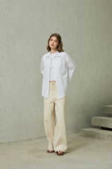 NOAH WIDE PANTS / BEIGE