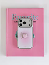 [SET] PINK STRAWBERRY SORBET Silver Epoxy Case Ring Tok