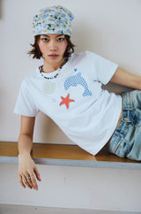 26SS★ Dolphin Pop Crop Short Sleeve Tee