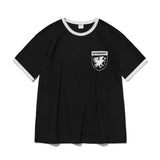 クロウキーズクロップリンガーTシャツ (ブラック)