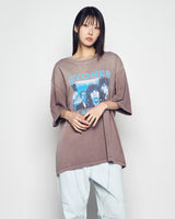 26FW ローリング ストーンズブラックブルーポスターショートスリーブ Tシャツ