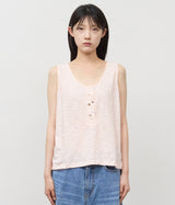 (W) Lodge Button Sleevless