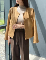 Cams Round Suede Jacket