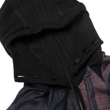 BEUTER® BLACK PANELED RIVERSIBLE HOODIE / BEUTER® ブラックパネル リバーシブルフーディ