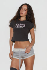 Sports club tee - charcoal
