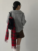 Granma Collar Knit Cardigan