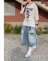 Labon Track Bermuda Denim Pants