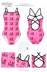 I Love Pink Monokini