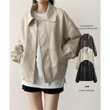 Kara Leather Zip Jacket Jumper