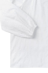 Ruffle shirring blouse_ivory