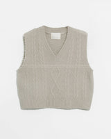 Alpaca knit vest
