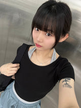 halter sleeveless t