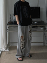 ASCLO Destroyed Sweat Pants (2color)