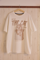 QT8 x USA TAKUMA ザ キャットT (アイボリー)