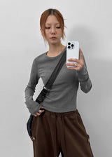 [MADE] シュリニラウンドネック長袖Tシャツ