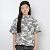 Twister Button Hood Tee - Camo