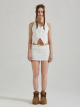 STRAP MINI SKIRT