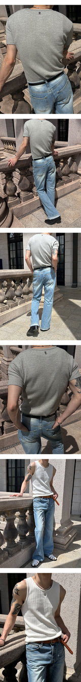[Unisex] All brush flare denim pants