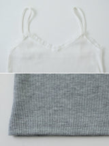 Cozy Lace Rib sleeveless (3color)