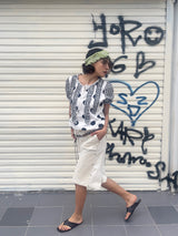 UnsocialNight beige lace three-piece pants