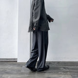Curved Draped Suiting Trousers