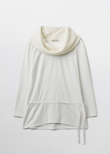 Neck Drape Top / White
