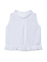ハイネック フリル スリーブレス(IVORY)