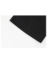 PATCH POINT NYLON CARGO HALF PANTS - BLACK