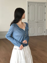 [MADE] Even, see-through long-sleeved cardigan